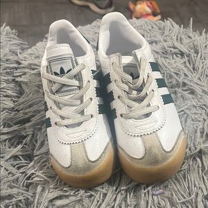 Adidas Kids White and Black Sneakers